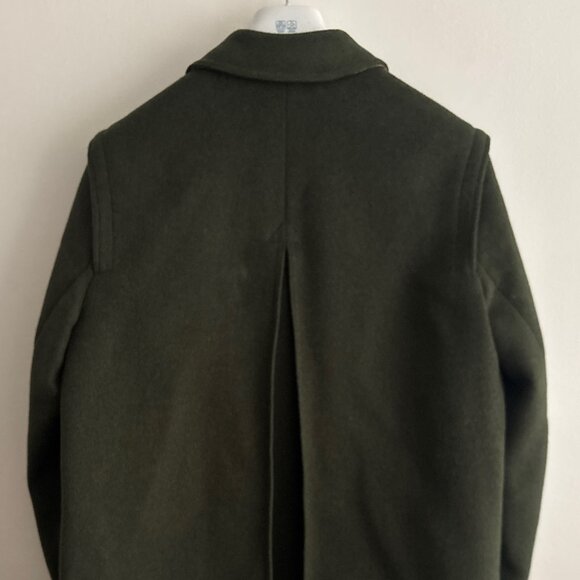Vintage Lodenfrey Loden Green Wool Coat/Overcoat/ Car Coat - Small/ Medium - Picture 11 of 13